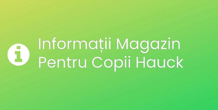 Magazin Pentru Copii Hauck Section Header Image