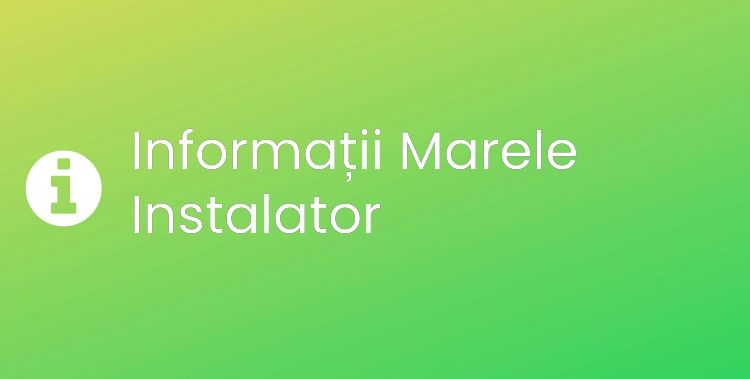 Marele Instalator Section Header Image