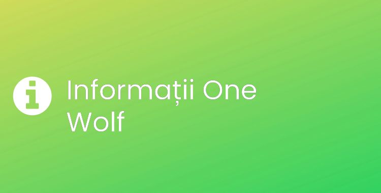 One Wolf Section Header Image