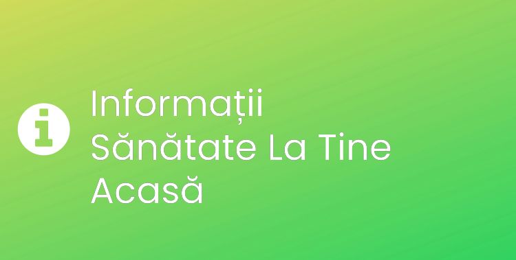 Sănătate La Tine Acasă Section Header Image
